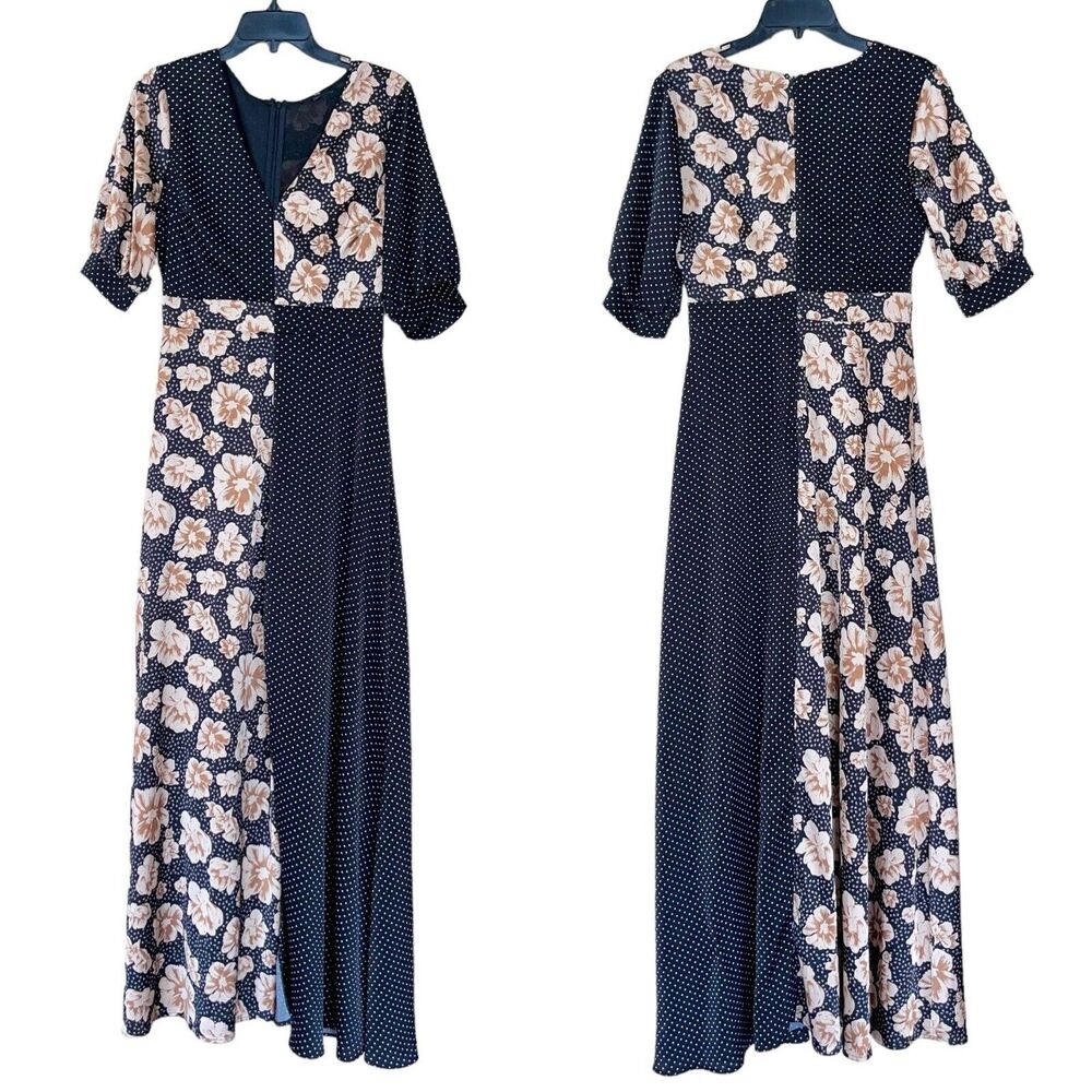 Boho Maxi Dress Polka Dot - Picture 3 of 12